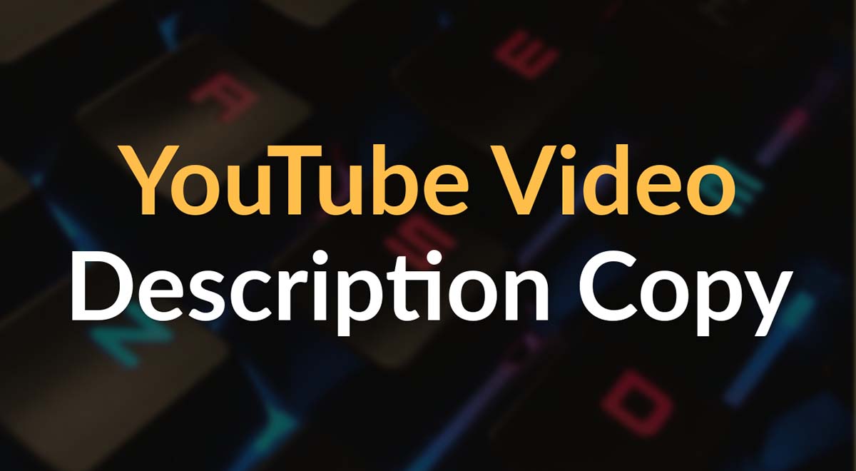 YouTube Video Description Copy free tool online